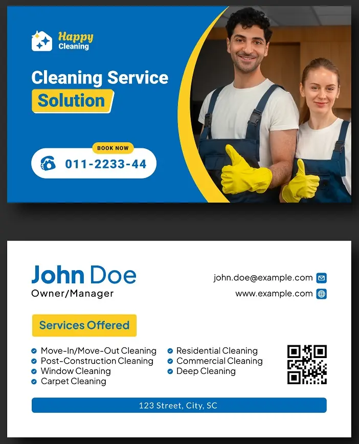 Cleaners Business Cards 131