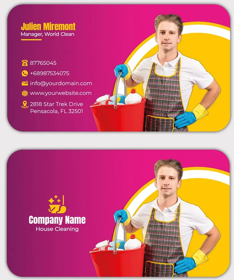 Cleaners Business Cards 221