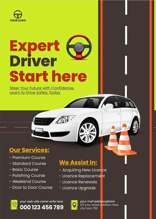 Driving School Flyer 301