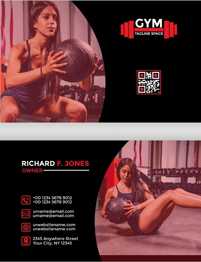 Fitness & Gym Business Card 111