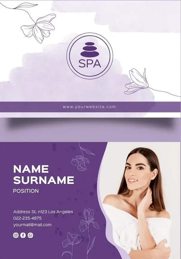 Salons & Spas Business Card 241