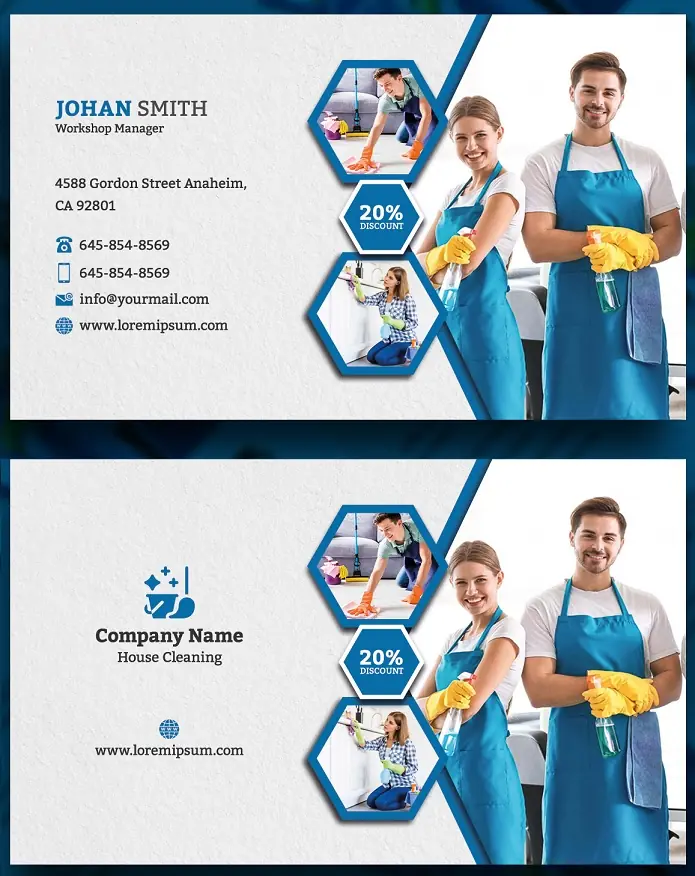 Cleaners Business Cards 211