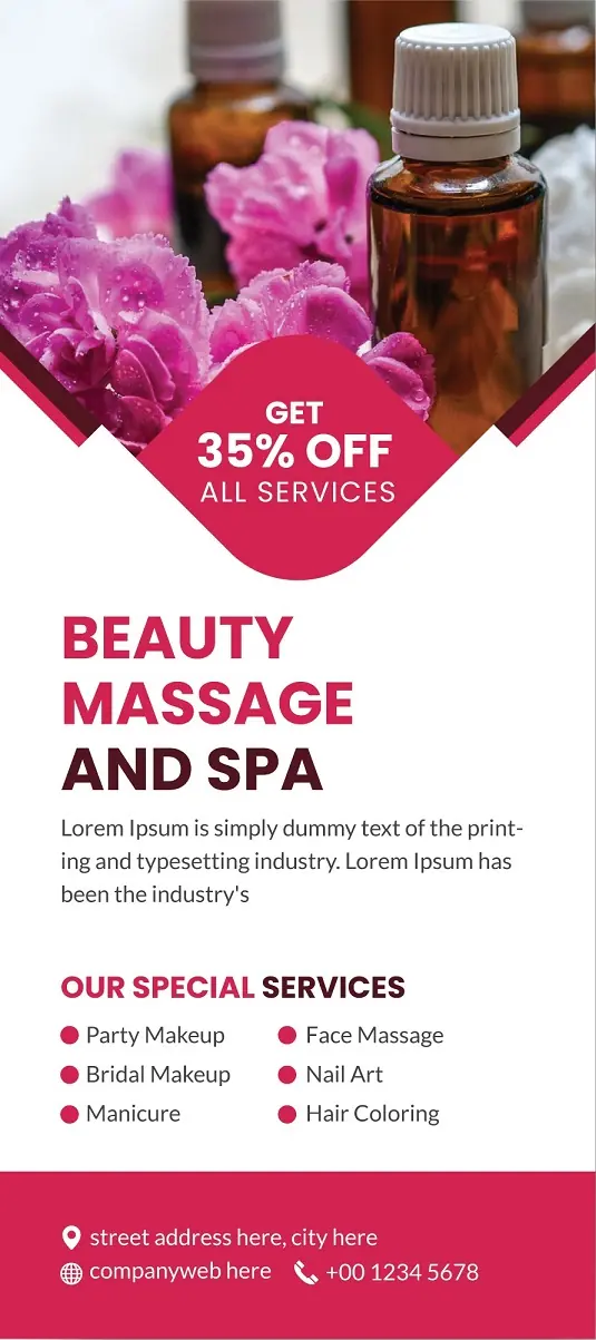 Salons & Spas Door Hanger 221