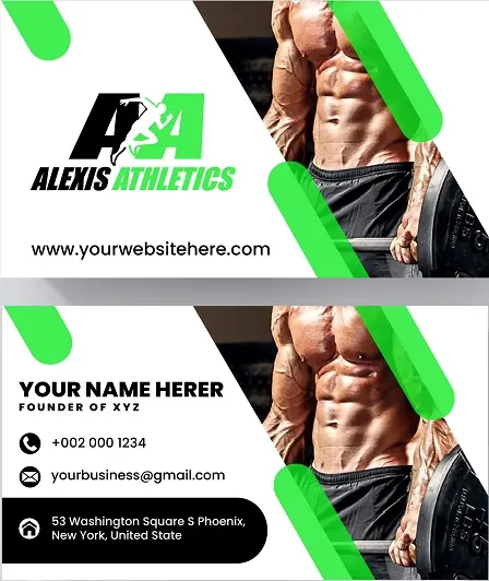 Fitness & Gym Business Card 321