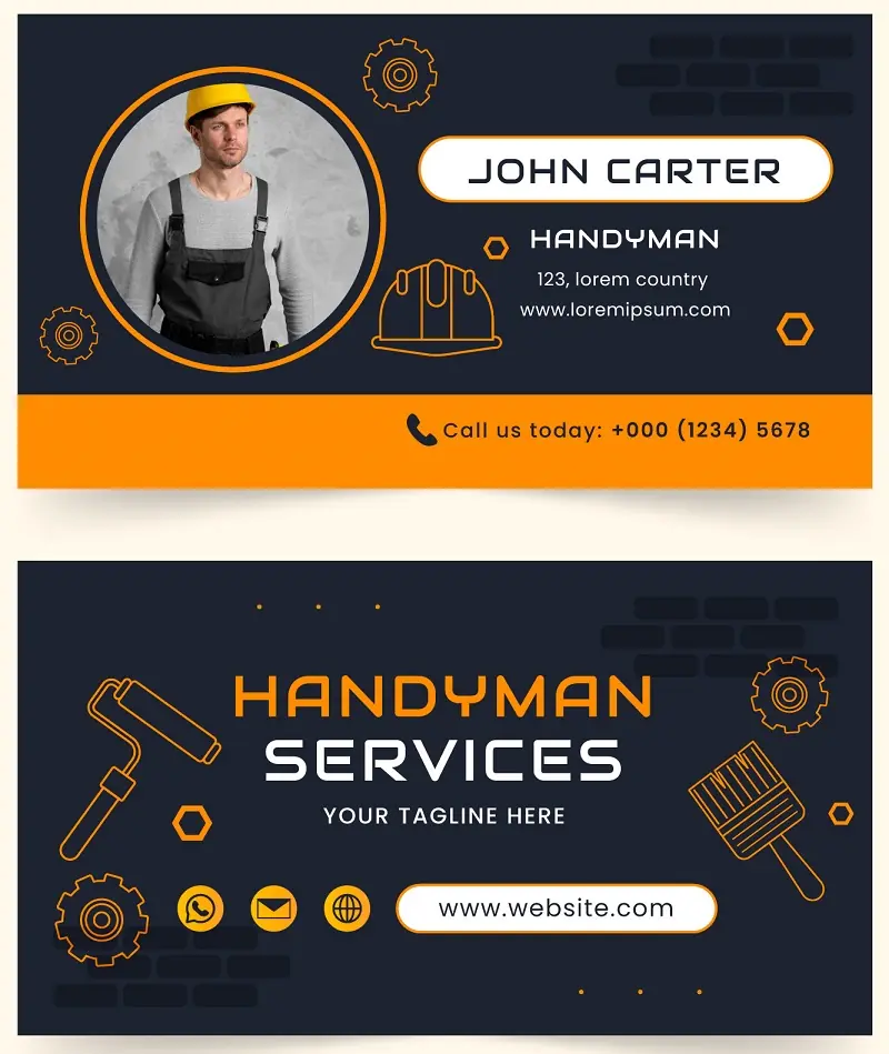 Construction Business Card 191