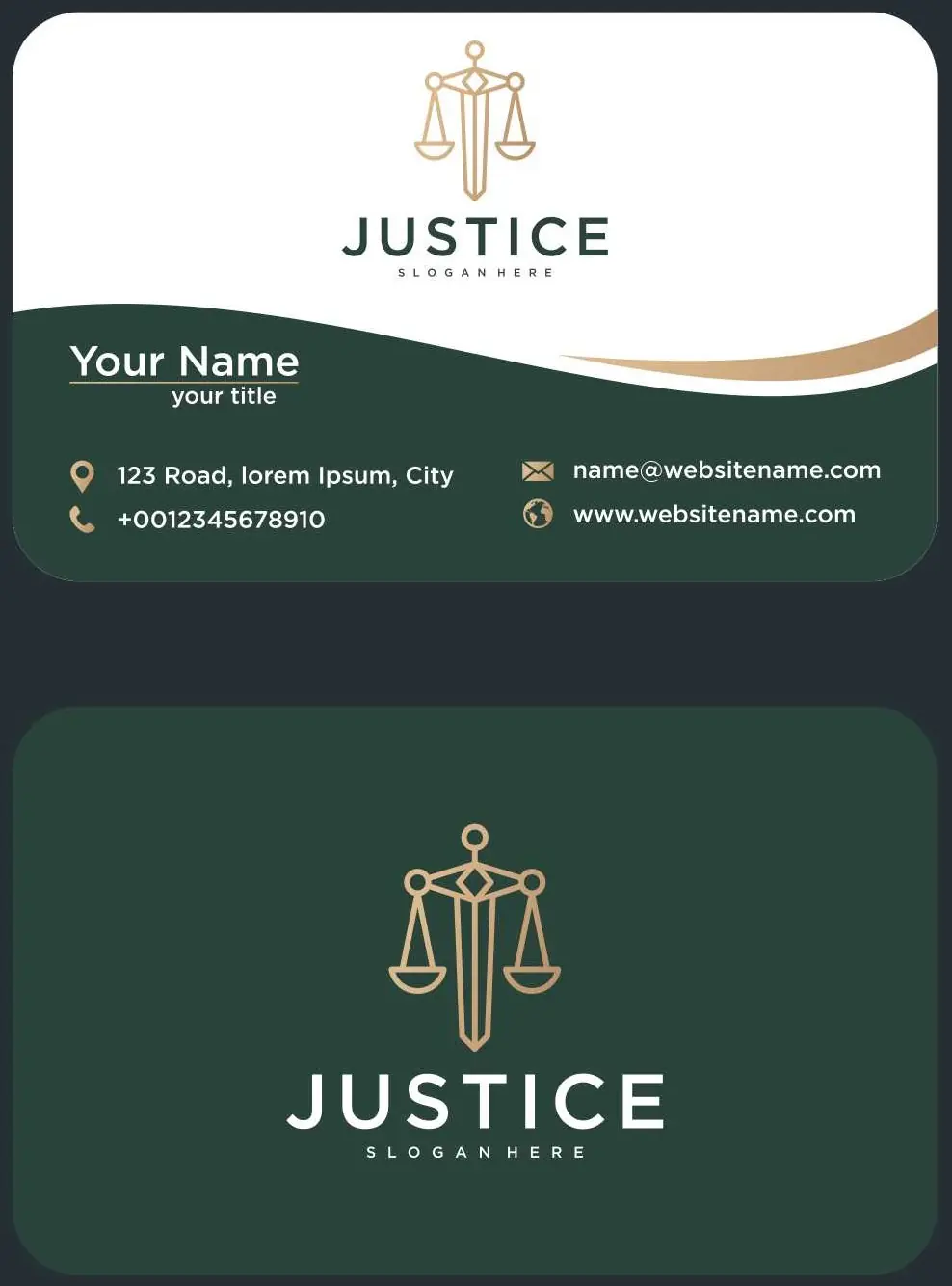 Law Firm Business Card 302