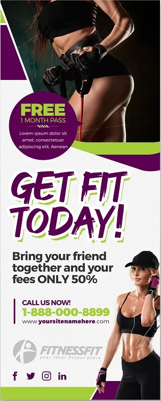 Fitness & Gym Door Hanger 131