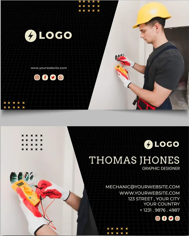 Electricians Business Card 111