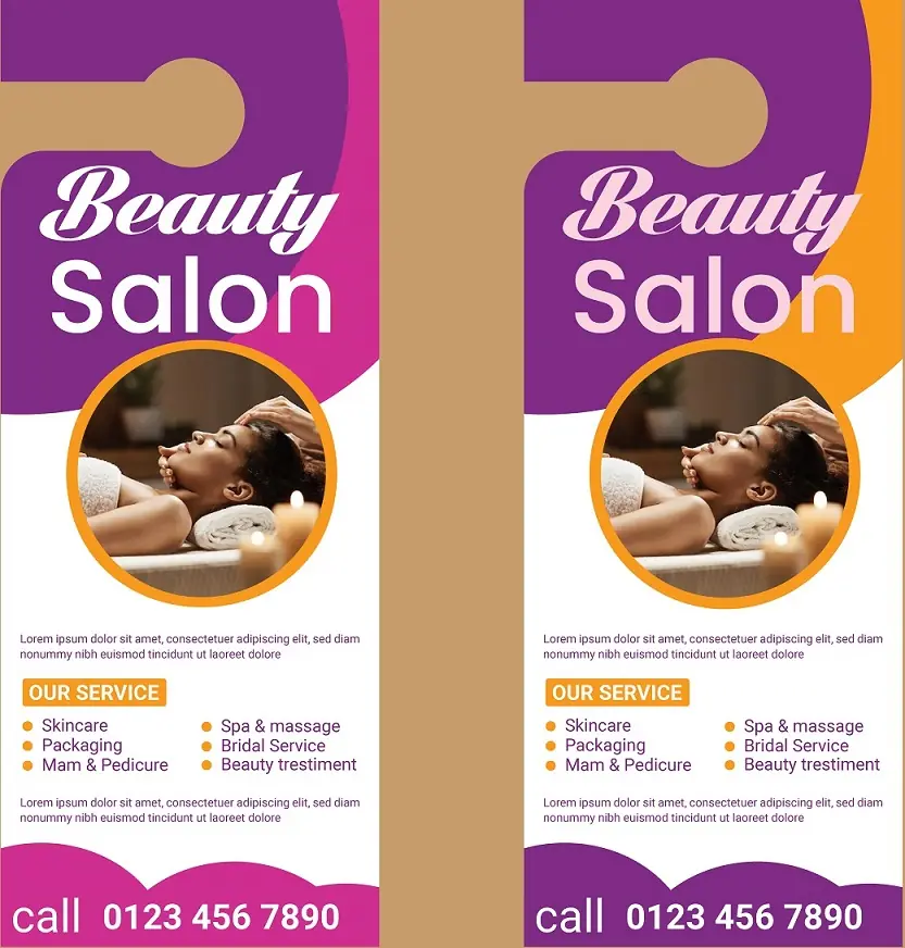 Salons & Spas Door Hanger 101